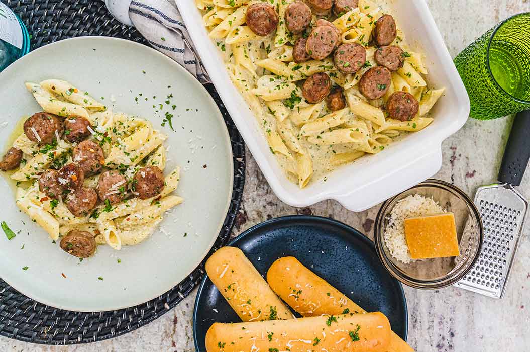 Creamy Pesto Sausage Crockpot Meal Gift