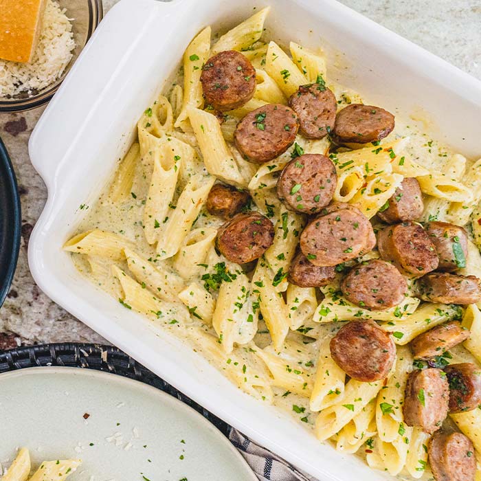 Creamy Pesto Sausage Crockpot Meal Gift